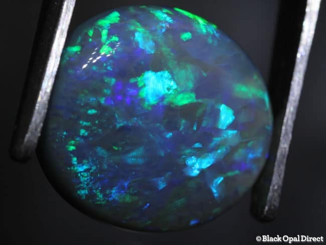 5.49 ct semi black opal 13.5x12.5x5mm - Image 3